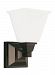 4150401EN3-710 - Sea Gull Lighting - Denhelm - One Light Wall Sconce Burnt Sienna Finish with Etched/White Glass - Denhelm
