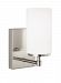 4124601EN3-962 - Sea Gull Lighting - Alturas - One Light Wall Sconce Brushed Nickel Finish with Etched/White Glass - Alturas