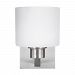 4128801EN3-962 - Sea Gull Lighting - Canfield - 9.5W One Light Wall Sconce Brushed Nickel Finish with Etched/White Glass - Canfield