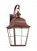 8463DEN3-44 - Sea Gull Lighting - Chatham - 21 Inch One Light Outdoor Dark Sky Wall Lantern Weathered Copper Finish with Clear Seeded Glass - Chatham