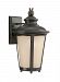 88241EN3-780 - Sea Gull Lighting - Cape May - 9 Inch One Light Outdoor Wall Lantern Burled Iron Finish with Etched Hammered/Light Amber Glass - Cape May