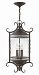 1147OL-CL - Hinkley Lighting - Casa - Three Light Outdoor Hanging Lantern Olde Black Finish with Clear Seedy Glass - Casa