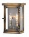2000DS - Hinkley Lighting - Hamilton - Two Light Outdoor Small Wall Mount Dark Antique Brass Finish with Clear Glass - Hamilton