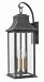2935DZ - Hinkley Lighting - Adair - Three Light Outdoor Large Wall Mount Aged Zinc Finish with Clear Glass - Adair