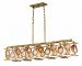 FR40145BNG - Hinkley Lighting - Lucia - Five Light Linear Chandelier Burnished Gold Finish - Lucia