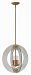 FR47505HRR - Hinkley Lighting - Solstice - 18 Four Light Stem Hung Pendant Heirloom Brass Finish with Smoked Glass - Solstice