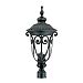 2127BK - Acclaim Canada Dist. - Naples - Three Light Post Matte Black Finish with Clear Seeded Glass -