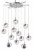E20328-83PC - ET2 Lighting - Spot - 26.75 Inch 60W 12 LED Pendant Polished Chrome Finish with Clear Acrylic Glass - Spot