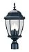 5017BK - Acclaim Canada Dist. - Wexford - Three Light Post Matte Black Finish with Clear Beveled Glass -