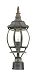 5057BW - Acclaim Canada Dist. - French Lanterns - One Light Post Burled Walnut Finish with Clear Beveled Glass -