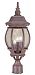5171BW/SD - Acclaim Canada Dist. - Chateau - Three Light Post Burled Walnut Finish with Clear Seeded Glass -