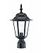 6117BK - Acclaim Canada Dist. - Camelot - One Light Post Matte Black Finish with Clear Beveled Glass -