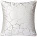 426A20 - Varaluz Lighting - 18 Inch Square Throw Pillow White/Silver Finish -