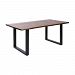 16990 - Stein World - Fleming - 70.8 Dining Table with Wood Top Living Edge Acacia Wood/Natural Stain/Black Metal Finish - Fleming