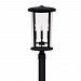 926743BK - Capital Lighting - Howell - Four Light Outdoor Post Lantern Black Finish with Clear Glass - Howell