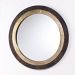 723201MM - Capital Lighting - 31 Inch Round Decorative Wooden Mirror Distressed Wood/Aluminum Finish -