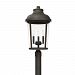 927034OZ - Capital Lighting - Dunbar - Three Light Outdoor Post Lantern Oiled Bronze Finish with Clear Glass - Dunbar