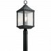49987DBK - Kichler Lighting - Springfield - One Light Outdoor Post Lantern Distressed Black Finish with Clear Seeded Glass - Springfield