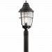 49941WZC - Kichler Lighting - Chance Harbor - One Light Outdoor Post Lantern Weathered Zinc Finish with Clear Frensel Glass - Chance Harbor