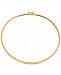 Oval Flex Bangle Bracelet in 10k Gold