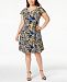 Anne Klein Plus Size Paisley-Print Fit & Flare Dress