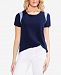 Vince Camuto Striped Inset Top