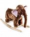 Trademark Global Happy Trails Mo Mammoth Plush Rocking Animal with Sounds