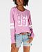 Material Girl Juniors' Striped Graphic Sweatshirt, Created for Macy's
