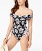 Bar Iii Off-The-Shoulder One-Piece Swimsuit, Created for Macy's Women's Swimsuit