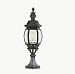 4071 BC - Trans Globe Lighting - Classic - Three Light Medium Pier Mount Black Copper Finish with Beveled Glass - Classic