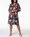 Karen Scott Plus Size Printed 3/4-Sleeve Dress, Created for Macy's