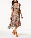 Taylor Floral-Print Ruffled Midi Dress