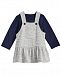 First Impressions Baby Girls 2-Pc. T-Shirt & Textured Jumper Set, Created for Macy's