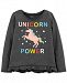 Carter's Baby Girls Unicorn-Print Ruffled T-Shirt