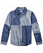 Epic Threads Big Boys Mixed-Denim Cotton Shirt, Created for Macy's
