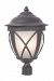 Z7325-92 - Craftmade Lighting - Artesia - Three Light Outdoor Large Post Mount Oiled Bronze Finish with White Frosted Glass - Artesia