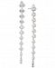 Carolee Silver-Tone Cubic Zirconia Linear Drop Earrings