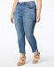 Seven7 Trendy Plus Size Slant-Hem Jeans