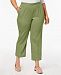 Alfred Dunner Plus Size Pull-On Cropped Pants