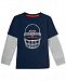 adidas Little Boys Layered-Look Helmet-Print Cotton T-Shirt