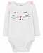 Carter's Baby Girls Kitten-Print Cotton Bodysuit