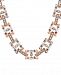 Steve Madden Two-Tone Crystal 14" Link Necklace