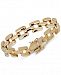 Panther Link Chain Bracelet in 14k Gold