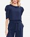 Vince Camuto Pinstripe Bubble-Sleeve Top