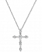 Arabella Swarovski Zirconia Cross 18" Pendant Necklace in 14k White Gold