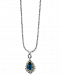 Effy Blue Topaz Pendant Necklace (3-9/10 ct. t. w. ) in Sterling Silver & 18k Gold