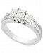 Diamond Three-Stone Engagement Ring (1-1/2 ct. t. w. ) in 14k White Gold