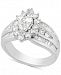 Diamond Marquise Cluster Engagement Ring (2 ct. t. w. ) in 14k White Gold