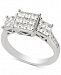 Diamond Princess Cluster Engagement Ring (1-1/2 ct. t. w. ) in 14k White Gold