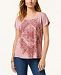 Style & Co Printed High-Low T-Shirt, Created for Macy's